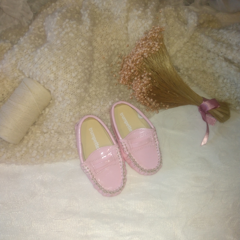Trumpette Pink Kids Moccasins